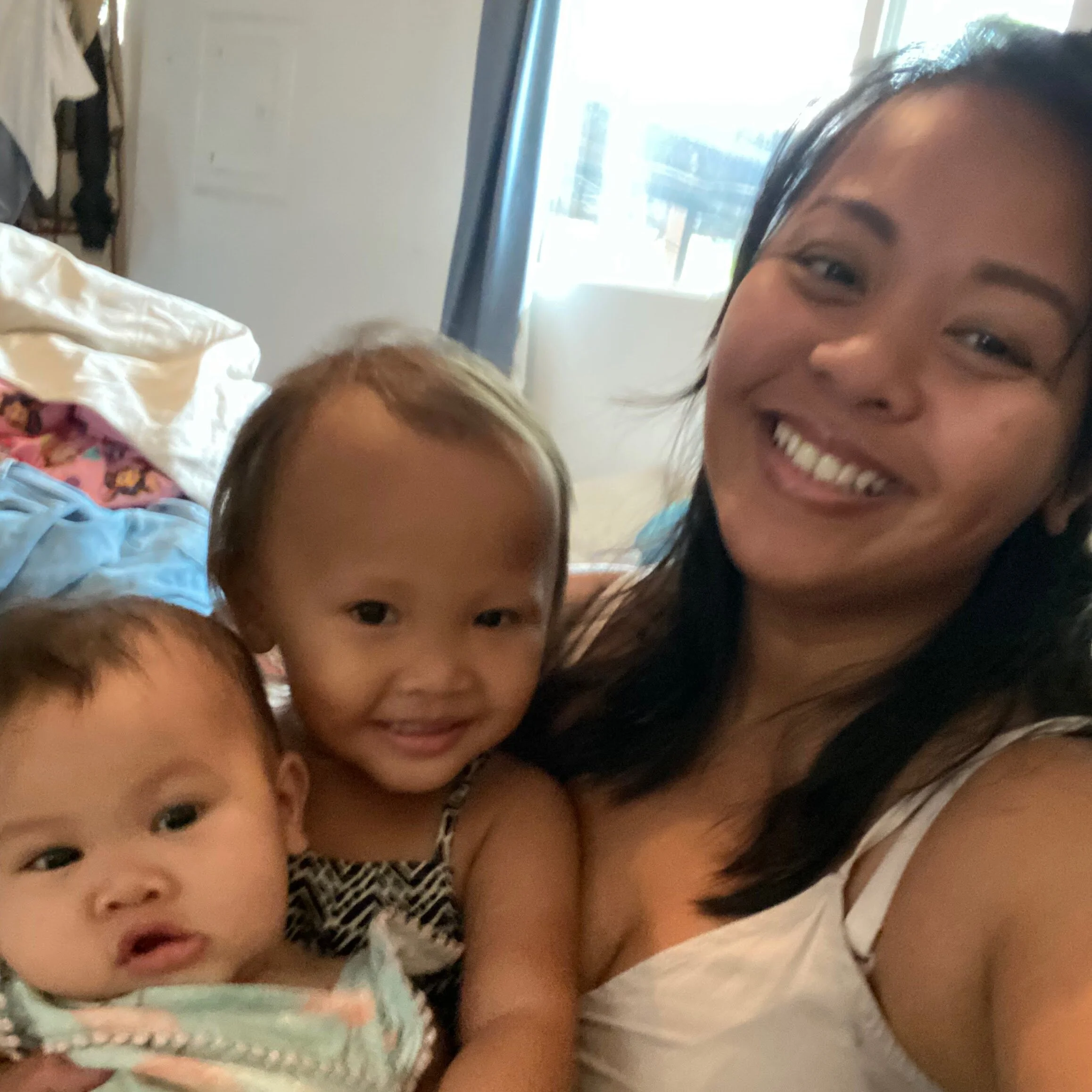 Merica with her children
